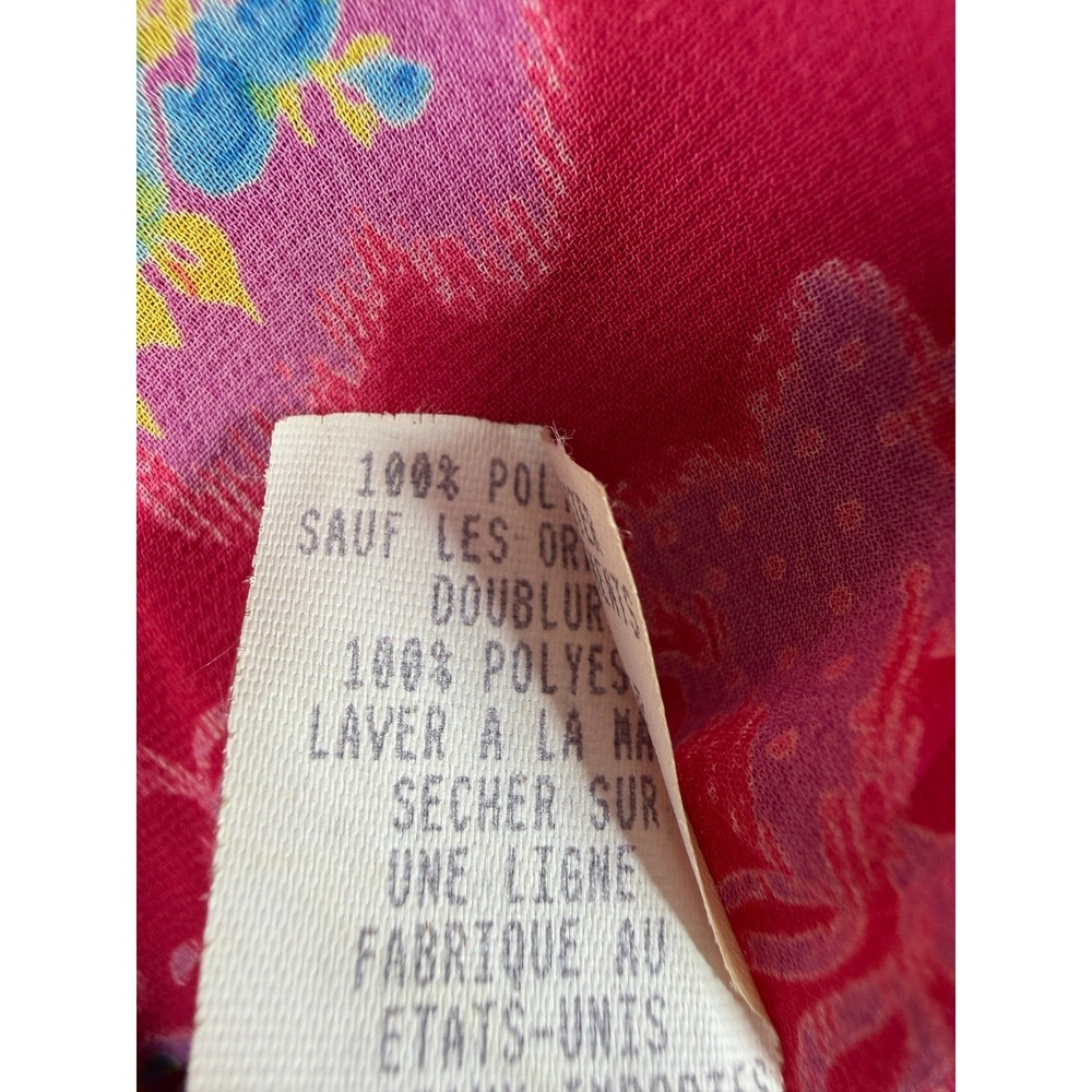 Vintage Y2K Made in USA Betsey Johnson New York Floral Slip Dress Womens Medium - Picture 6 of 9